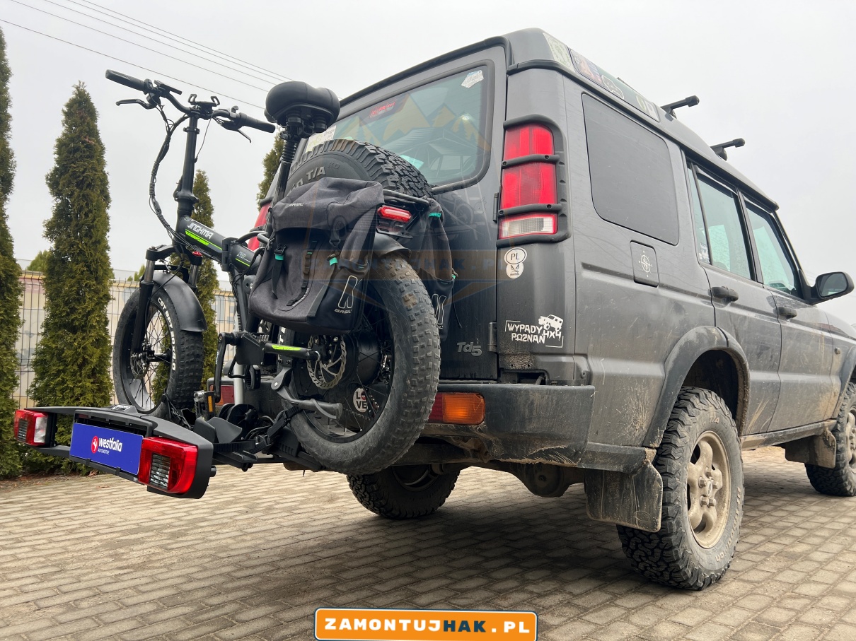 Bagażnik rowerowy Westfalia BC60 na Land Roverze - bezpieczne i stabilne przewozy rowerowe